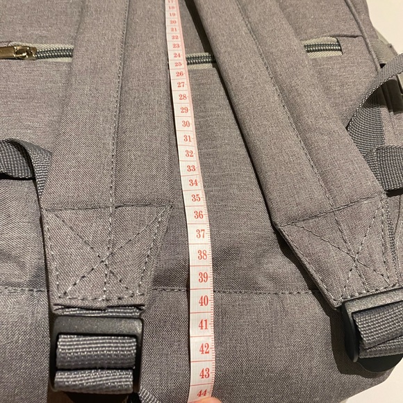 Stylish Gray Multi-Function Diaper Bag Backpack with Changing Pad. - Picture 10 of 13